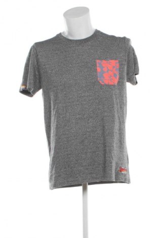 Herren T-Shirt Superdry, Größe L, Farbe Grau, Preis € 11,99