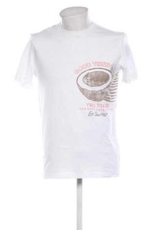 Herren T-Shirt Tom Tailor, Größe S, Farbe Weiß, Preis € 17,39