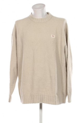 Herrenpullover Calvin Klein Jeans, Größe XXL, Farbe Beige, Preis 117,99 €