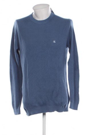 Pulover de bărbați Calvin Klein Jeans, Mărime L, Culoare Albastru, Preț 342,99 Lei