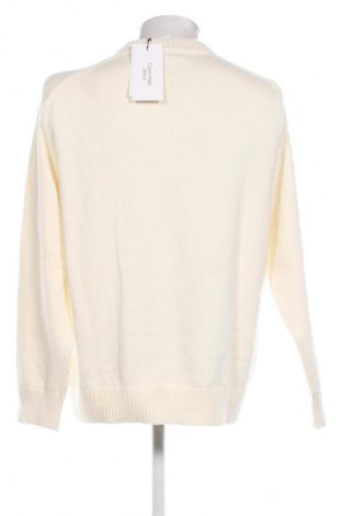 Pulover de bărbați Calvin Klein Jeans, Mărime L, Culoare Ecru, Preț 424,99 Lei