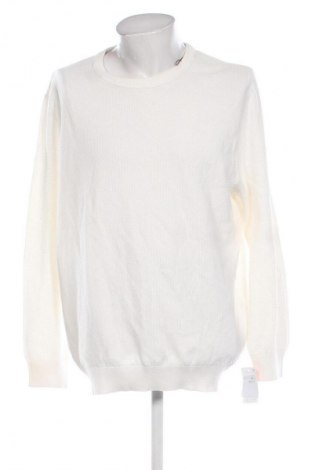 Herrenpullover Jack & Jones, Größe 4XL, Farbe Weiß, Preis € 26,54