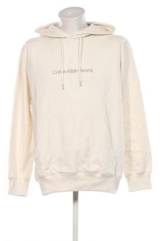 Hanorac de bărbați Calvin Klein Jeans, Mărime XXL, Culoare Ecru, Preț 382,99 Lei
