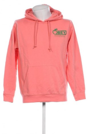 Herren Sweatshirt Obey, Größe S, Farbe Rosa, Preis € 28,04