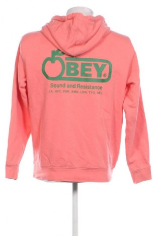 Herren Sweatshirt Obey, Größe S, Farbe Rosa, Preis € 28,04
