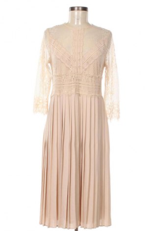 Kleid Zara, Größe L, Farbe Beige, Preis € 23,99