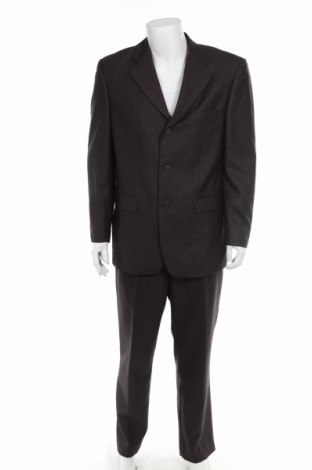 Pánský oblek  Umberto Rosetti, Velikost L, Barva Hnědá, 65% polyester, 35% viskóza, Cena  306,00 Kč