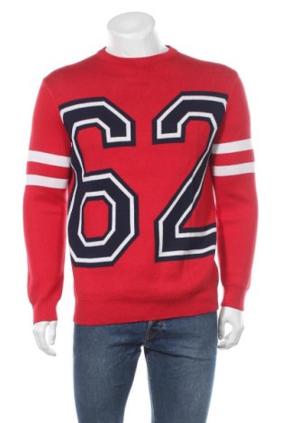 Мъжки пуловер Lois, Размер S, Цвят Червен, 50% памук, 50% акрил, Цена 41,31 лв.