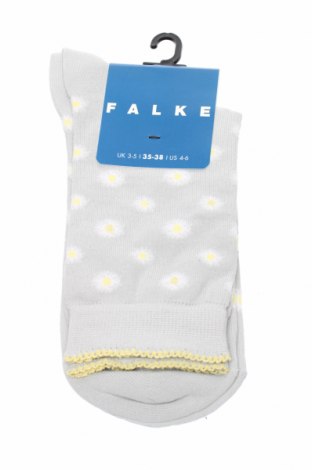Socken Falke, Größe 9-10y/ 140-146 cm, Farbe Grau, 74% Baumwolle, 23% Polyamid, 2% Elastan, 1% Metallfasern, Preis 7,37 €