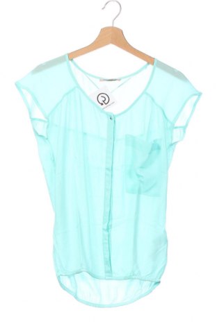 Γυναικεία μπλούζα Bershka, Μέγεθος XS, Χρώμα Μπλέ, Βισκόζη, Τιμή 9,65 €