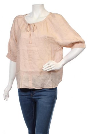 Γυναικεία μπλούζα Mango, Μέγεθος S, Χρώμα  Μπέζ, Λινό, Τιμή 25,26 €