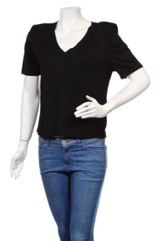 Γυναικεία μπλούζα Naf Naf, Μέγεθος S, Χρώμα Μαύρο, 50% βαμβάκι, 50% μοντάλ, Τιμή 35,57 €