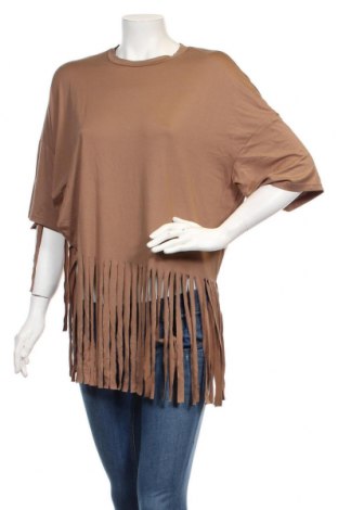 Γυναικεία μπλούζα SHEIN, Μέγεθος XL, Χρώμα  Μπέζ, 95% πολυεστέρας, 5% ελαστάνη, Τιμή 9,29 €
