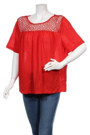 Dámska blúza Savannah, Veľkosť XL, Farba Červená, 96% polyester, 4% elastan, Cena  15,88 €