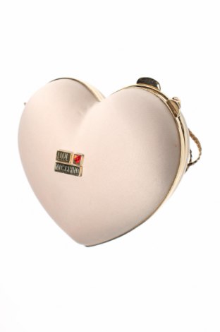 Дамска чанта Love Moschino, Цвят Бежов, Текстил, Цена 168,00 лв.