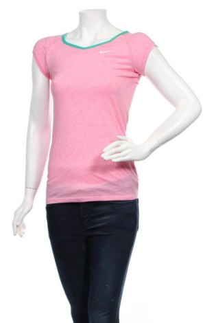 Дамска тениска Nike, Размер M, Цвят Розов, 85% полиестер, 15% памук, Цена 22,05 лв.