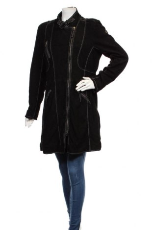 Дамски кожен шлифер Gipsy, Размер XL, Цвят Черен, Естествен велур, Цена 171,60 лв.
