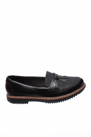 Дамски обувки Clarks, Размер 39, Цвят Черен, Естествена кожа, текстил, Цена 144,27 лв.