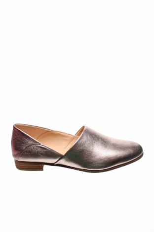 Дамски обувки Clarks, Размер 39, Цвят Златист, Естествена кожа, Цена 156,87 лв.