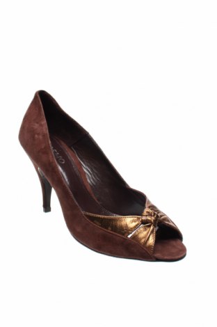 Дамски обувки Cosmoparis, Размер 40, Цвят Кафяв, Естествен велур, естествена кожа, Цена 87,60 лв.