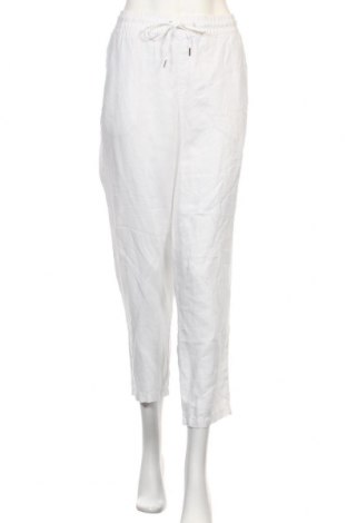 Damenhose H&M L.O.G.G., Größe XL, Farbe Weiß, Leinen, Preis 24,36 €