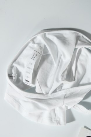 Γυναικείο αμάνικο μπλουζάκι ASOS, Μέγεθος XS, Χρώμα Λευκό, 95% βαμβάκι, 5% ελαστάνη, Τιμή 11,86 €