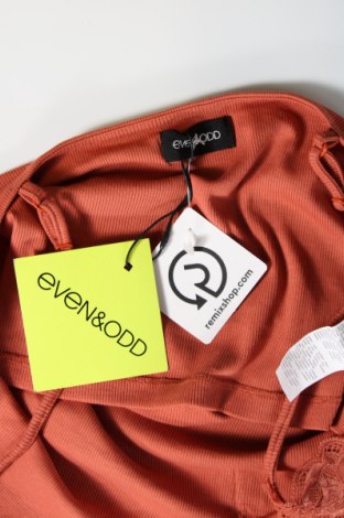 Γυναικείο αμάνικο μπλουζάκι Even&Odd, Μέγεθος L, Χρώμα Καφέ, Βαμβάκι, πολυαμίδη, ελαστάνη, Τιμή 7,48 €
