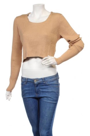 Γυναικείο πουλόβερ Monki, Μέγεθος XL, Χρώμα  Μπέζ, 70% βισκόζη, 30% πολυαμίδη, Τιμή 14,25 €