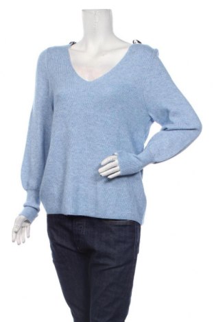 Дамски пуловер ONLY, Размер XXL, Цвят Син, 50% вискоза, 27% полиамид, 23% полиестер, Цена 55,30 лв.