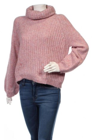 Дамски пуловер ONLY, Размер M, Цвят Розов, 57% акрил, 20% полиестер, 15% полиамид, 8% вълна, Цена 55,30 лв.