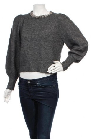 Дамски пуловер ONLY, Размер S, Цвят Сив, 75% акрил, 22% полиестер, 3% еластан, Цена 55,30 лв.