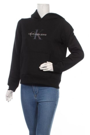 Női sweatshirt Calvin Klein Jeans, Méret M, Szín Fekete, 66% pamut, 34% poliészter, Ár 32 410 Ft