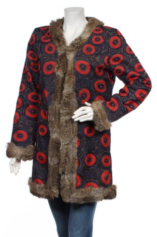 Дамско палто Antik Batik, Размер S, Цвят Многоцветен, Памук, естествен косъм, Цена 591,60 лв.