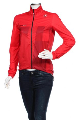 Дамско спортно яке, Размер M, Цвят Червен, 92% полиестер, 8% еластан, Цена 45,15 лв.