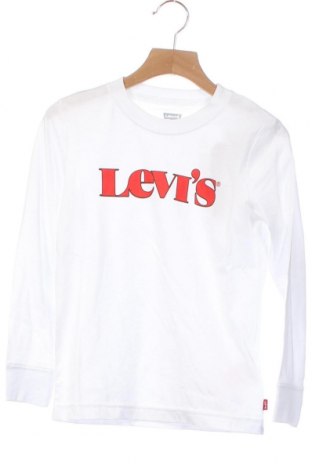 Детска блуза Levi's, Размер 5-6y/ 116-122 см, Цвят Бял, Памук, Цена 66,75 лв.