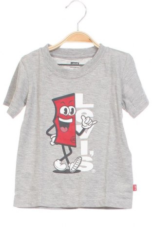 Детска тениска Levi's, Размер 2-3y/ 98-104 см, Цвят Сив, 60% памук, 40% полиестер, Цена 18,20 лв.
