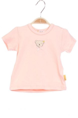 Детска тениска Steiff, Размер 2-3m/ 56-62 см, Цвят Розов, 95% памук, 5% еластан, Цена 8,97 лв.