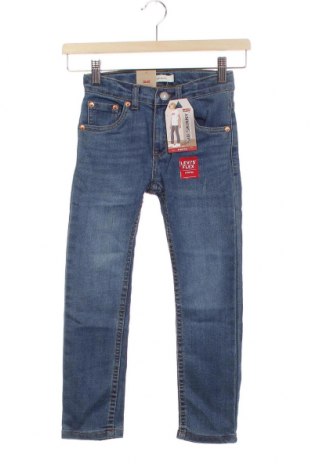 Dziecięce jeansy Levi's, Rozmiar 5-6y/ 116-122 cm, Kolor Niebieski, 78% bawełna, 20% poliester, 2% elastyna, Cena 297,86 zł