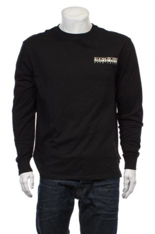 Herren Shirt Napapijri, Größe M, Farbe Schwarz, Baumwolle, Preis 75,05 €