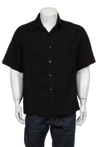 Ανδρικό πουκάμισο, Μέγεθος XXL, Χρώμα Μαύρο, 75% λινό, 25% βαμβάκι, Τιμή 7,80 €