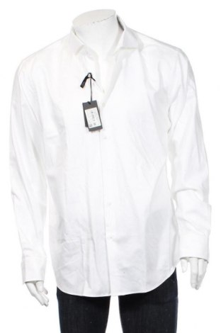 Męska koszula BOSS, Rozmiar XL, Kolor Biały, 98% bawełna, 2% elastyna, Cena 857,61 zł