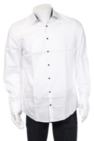 Herrenhemd Montego, Größe M, Farbe Weiß, 60% Baumwolle, 40% Polyester, Preis 18,93 €