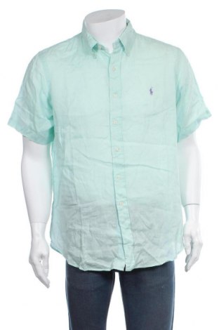 Мъжка риза Ralph Lauren, Размер L, Цвят Зелен, Лен, Цена 42,84 лв.
