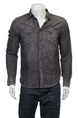 Herrenhemd Replay, Größe M, Farbe Grau, 80% Baumwolle, 20% Anderes Gewebe, Preis 90,31 €