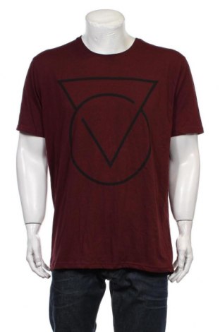 Мъжка тениска, Размер XXL, Цвят Червен, 65% полиестер, 35% памук, Цена 17,85 лв.