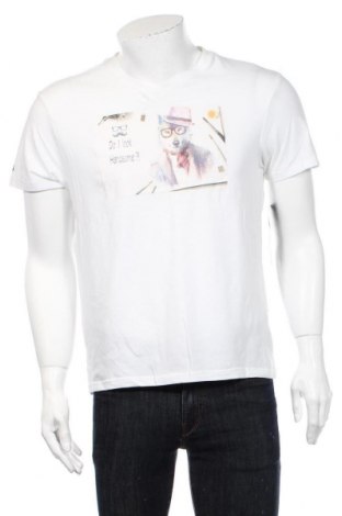 Pánske tričko , Veľkosť L, Farba Biela, Bavlna, polyester, elastan, Cena  16,44 €
