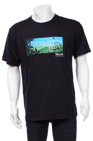 Ανδρικό t-shirt, Μέγεθος XL, Χρώμα Μπλέ, Βαμβάκι, Τιμή 9,42 €