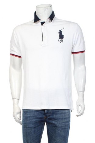 Herren T-Shirt Polo By Ralph Lauren, Größe L, Farbe Weiß, Baumwolle, Preis 32,01 €