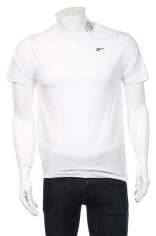 Herren T-Shirt Reebok, Größe M, Farbe Weiß, 60% Baumwolle, 40% Polyester, Preis 23,10 €