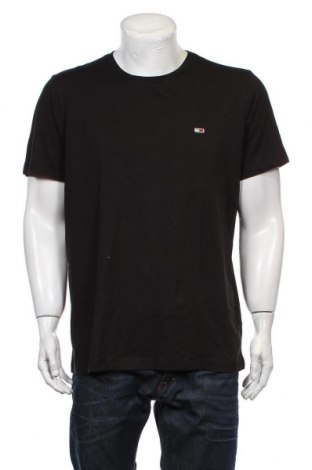 Męski T-shirt Tommy Hilfiger, Rozmiar XL, Kolor Czarny, 100% bawełna, Cena 177,92 zł